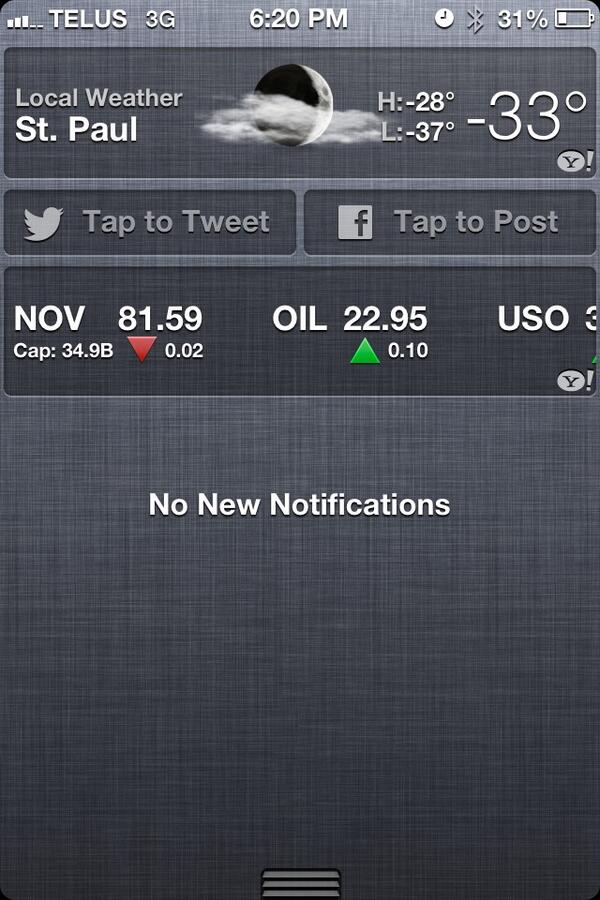 studruffneck's tweet photo. Yup it's cold lol http://t.co/OaT03wCzjt