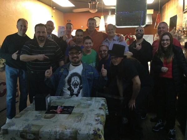 TedDiBiase's tweet image. Hanging out w/ @NickSanders415  watching #Smackdown at Dough Boys Pizza Cafe in Babylon NY #GoodTimes