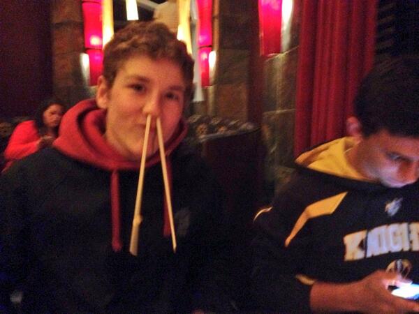 estern34's tweet photo. Dining out with class #pfchangs w/ josh Brigel, Zeke Coxe, and Jordan schilling http://t.co/ZtcuWB0GNk