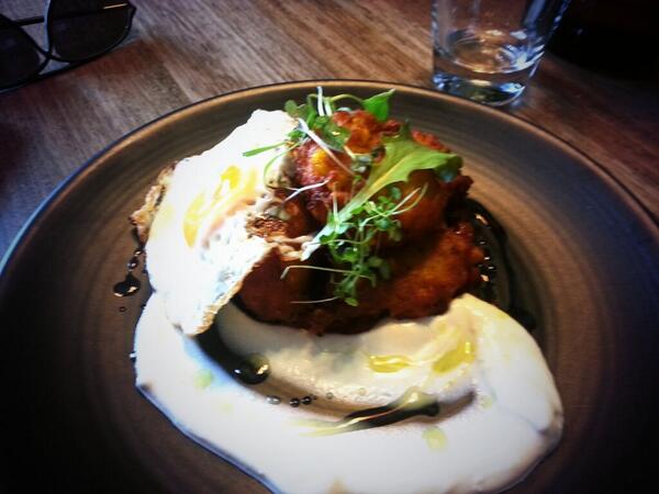 brunchaddict's tweet photo. Perfect post drinking food @operator25cafe #fritters #survivingstrugglestreet #saturdays #notostereo http://t.co/QoVy6XJ6gt