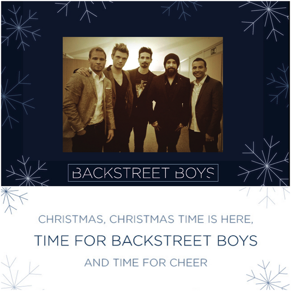 backstreetboys's tweet image. Have you seen our Christmas card? Take a peek at what we created with @TinyPrints