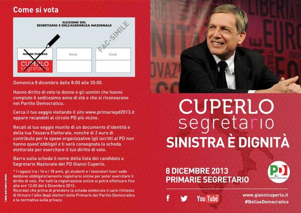 iColli_'s tweet photo. Una croce decisa, perfetta. Una croce per un futuro #belloedemocratico #megliocuperlo @giannicuperlo http://t.co/V3NDDE4pUb