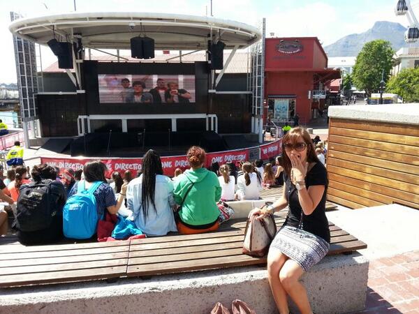 1direction madness in Cape Town V&amp;A waterfront! <a href="/onedirection/">One Direction</a>