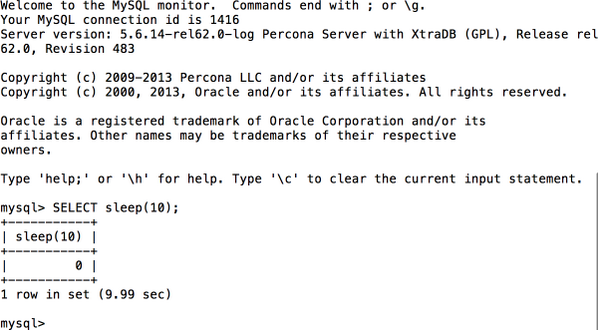 jynus's tweet image. I asked @lepeterboros to optimize my database. Now I can execute sleep(10) in 9.99s  #peterborosrulez