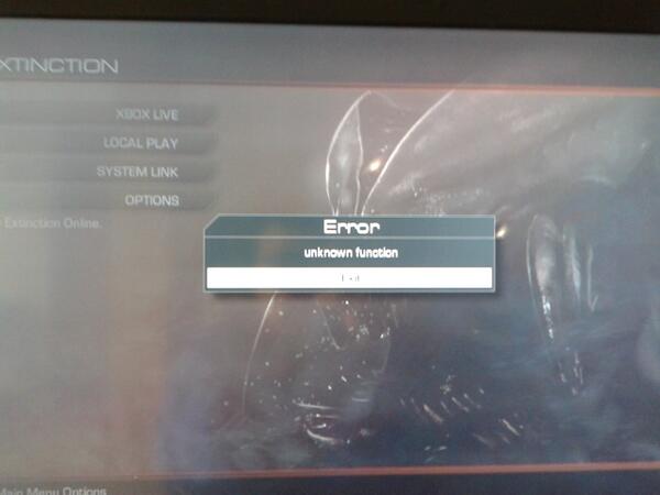 Mickoblues's tweet image. @CallofDuty cant connect to extinction games even solo/custom game doesnt work #unknownfunction, help?
