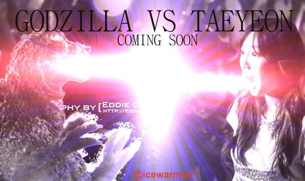 GC_sone's tweet photo. Wait for this movie"@soshiology: [COMING SOON] TAEYEON VS GODZILLA ! Will be released on February 31 , 2014! http://t.co/MM5vKj5pfd"