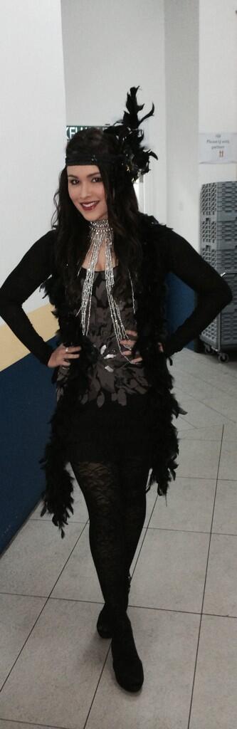 sarimahi's tweet photo. Am in theme! gatsby! roaring speakeasy! #exonnmobil annual dinner!!! Here we gooooooo !!!! http://t.co/gOrkOSIZYo