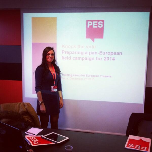 First workshop this morning ! #PEScamp2#votepes#knockthevote