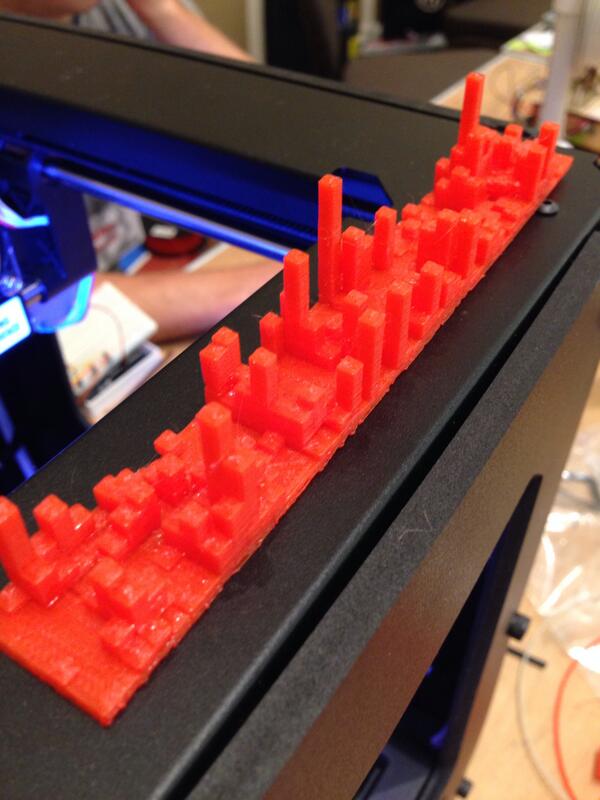 kdaigle's tweet image. My first real accomplishment: building a contribution graph STL builder. #robotsconf