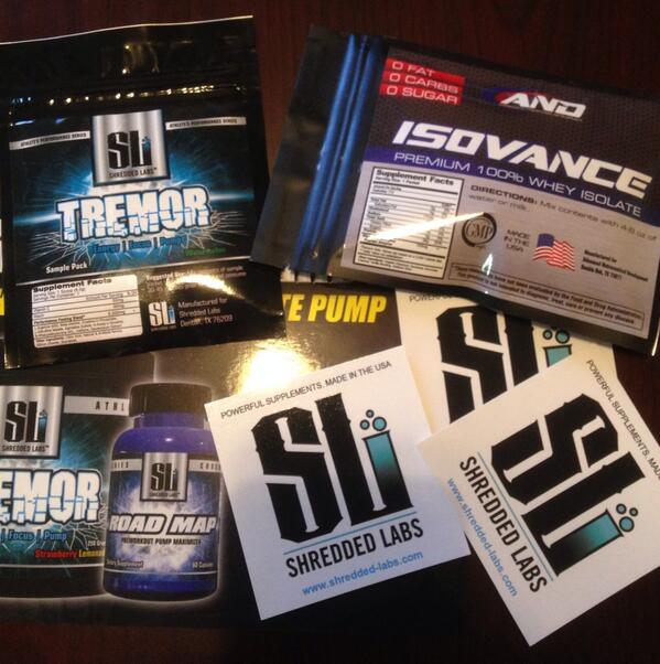 ShreddedLabs's tweet photo. http://t.co/M0uFIvA7tG. All orders receive a sample of Tremor and Isovance protein! http://t.co/trpMqnJgoJ