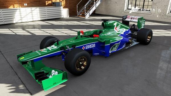 Wtf1 1991 Jordan Livery On The Lotus E21 In Forza 5 F1 Http T Co Duih5r0vwd