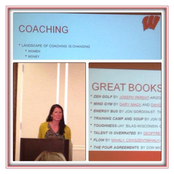 CoachLisle's tweet photo. @YvetteHealy of @BadgerSoftball speaking on teaching, inspiring &amp; connecting with players. #NFCATX #softball http://t.co/MmFnDDiTd3