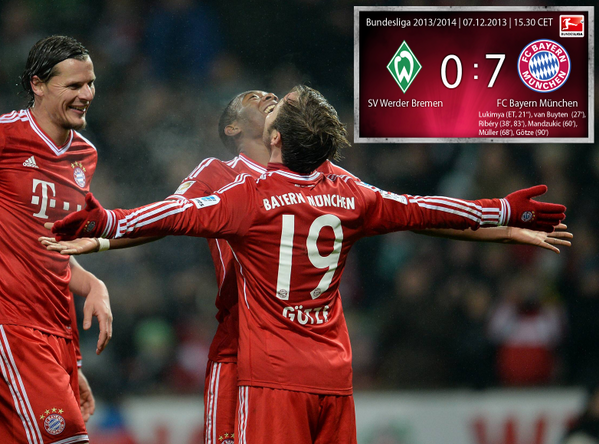 FCBayern's tweet image. Das 7-0 war auch gleichzeitig das 26. Auswärtsspiel in Folge ohne Niederlage (Rekord eingestellt). #MiaSanMia #SVWFCB