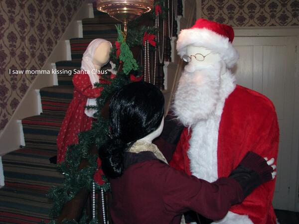 Did you see Mommy kissing Santa Claus?