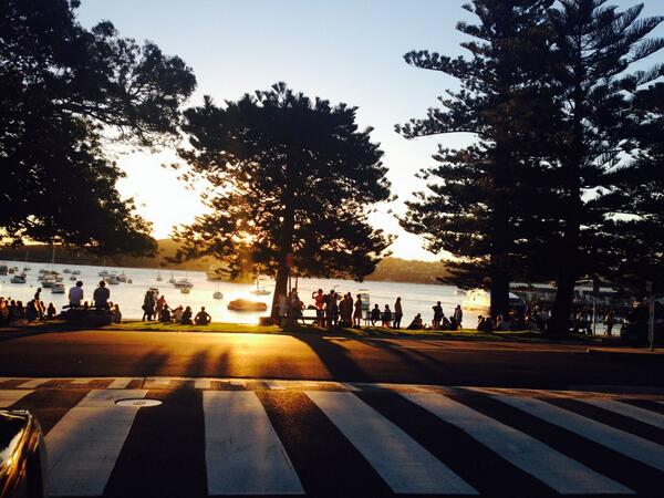 Harbourside at Manly Wharf. What a spot!