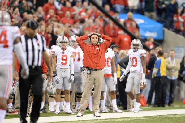 espn's tweet photo. How every Buckeye fan is feeling right now (via @ESPNMag). http://t.co/PZIkxotnfR