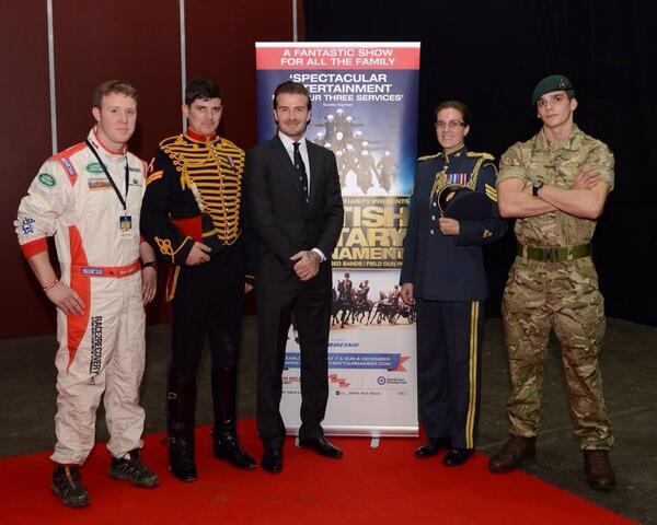 David Beckham joined us at #BMT2013 last night supporting Armed Forces’ Charities <a href="/RAFBF/">RAF Benevolent Fund</a> <a href="/RNRMC/">Royal Navy & Royal Marines Charity</a> @SoldiersCharity