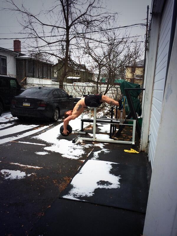 Winter? Who cares. Weaknesses don't go away by themselves. #goatwork #crossfit