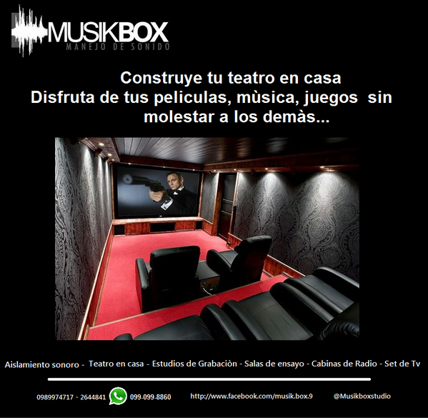MBACOUSTICS's tweet image. Cansado de bajar el volumen!!
CONSTRUYE TU TEATRO EN CASA!!! Especialistas en Aislamiento y acùstica 0989974717