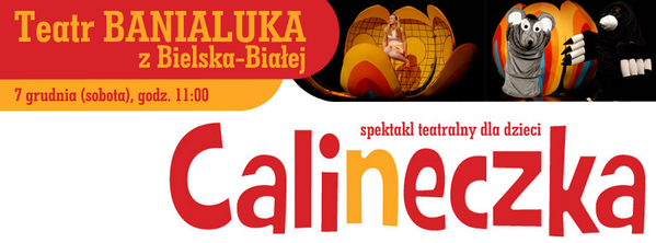 Teatr Banialuka w WCK ze spektaklem DLA DZIECI - "Calineczka" już 7.12! Serdecznie zapraszamy! goo.gl/8cFYgF
