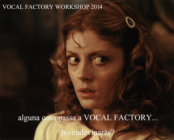 VocalFactoryBCN's tweet photo. El 2014 serà un any per recordar... endevineu perquè? No us ho podeu perdre! S'acosta el nou Workshop... http://t.co/xpgKC3F61M