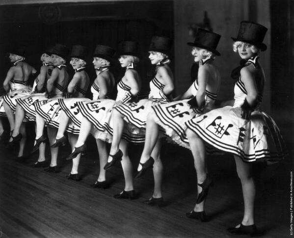 Retro_Co's tweet photo. Chorus line at the Piccadilly Hotel, London, c.1925 http://t.co/zgvQmmJ6nz