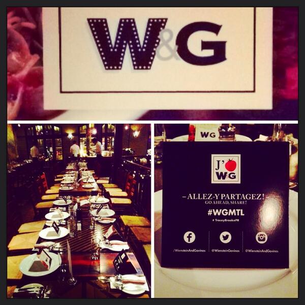 CamilleTurbide's tweet image. Une belle #soireeVIP au restaurant #W&amp;amp;G #TraceyBrookePR