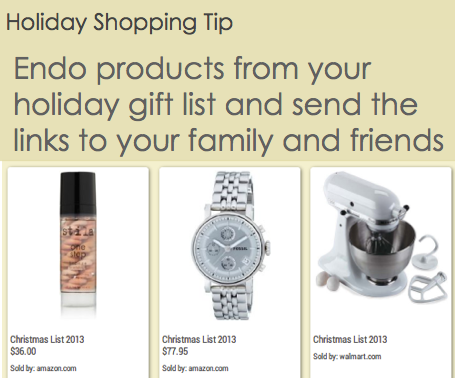 MyEndoShop's tweet photo. Time for another holiday #shopping tip! Next time ur fam asks what you want for xmas, send them to ur storefront! http://t.co/oyOnXt0oVs