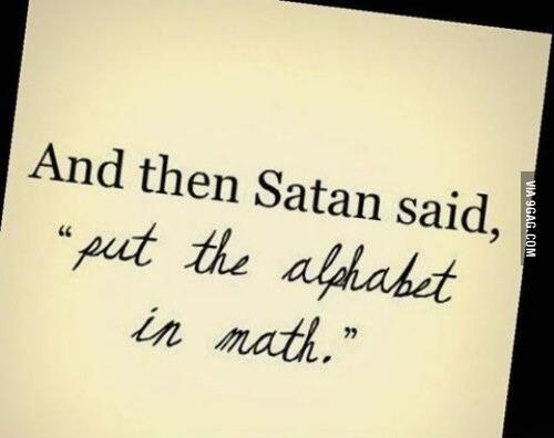9GAG's tweet photo. How I view math http://t.co/4SVP65eEGW