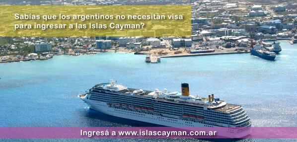 Sabías que los argentinos no necesitan visa para ingresar a las Islas Cayman?   islascayman.com.ar