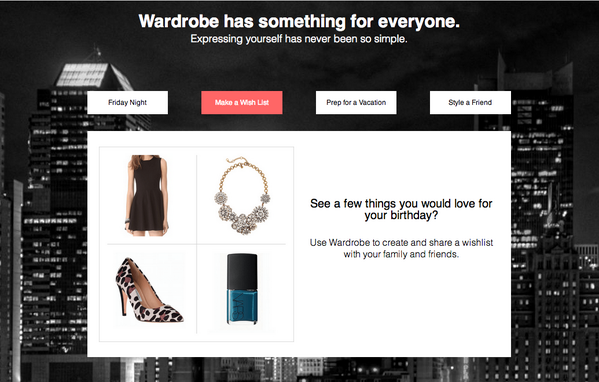 wardrobestyle's tweet photo. Making your holiday wish list? Build and share your dream Wardrobe with family and friends! https://t.co/9MRbisAhcV http://t.co/xdnI6CsVON