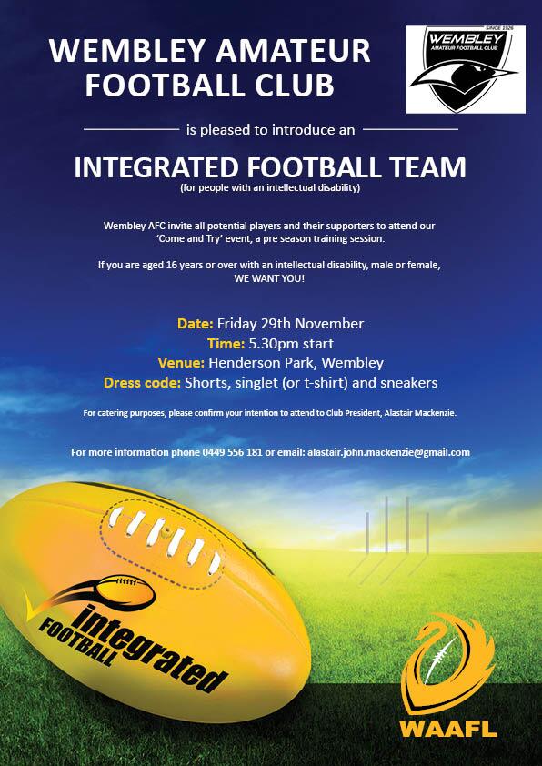 <a href="/wembleymagpies/">Wembley AFC</a> host their #integratedfootball Come &amp; Try event this Friday! Please RT @ANDisability <a href="/dsrwa/">dsrwa</a> #waafl