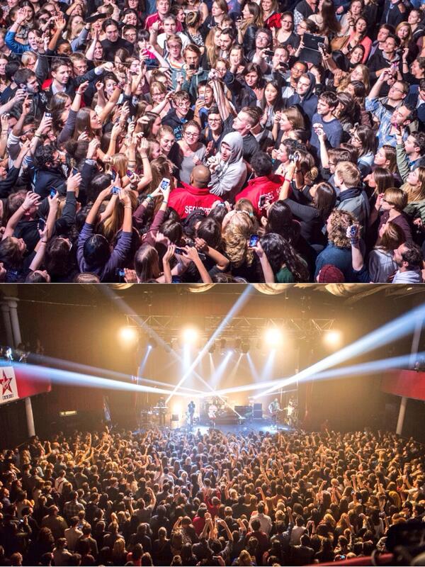 bastille's tweet photo. Merci beaucoup Le Bataclan. X http://t.co/x4ZOWXAnJn