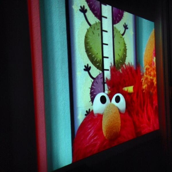 rmichaelphoto's tweet image. My daughter has taken over my office wall with Elmo while I am retouching a photo of @Jenbfit. #smh #daddyproblem...