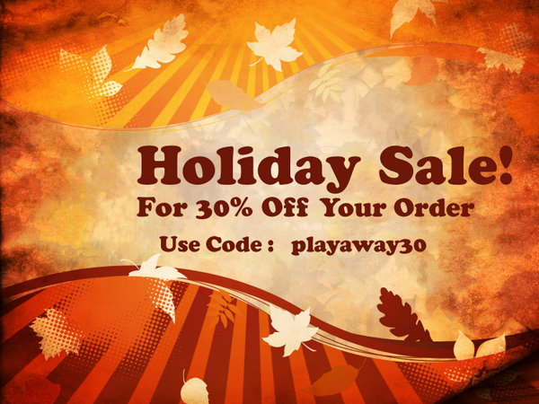 Join Us In Our 30% OFF Holiday Sale Use Promo Code: playaway30 Good Thru 12/2 
Please Retweet! 

Find Us on Facebook