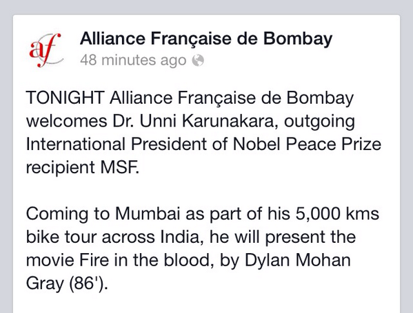 BombilTimes's tweet image. Here's more on the @afdebombay screening of #FireInTheBlood #BombilWednesday