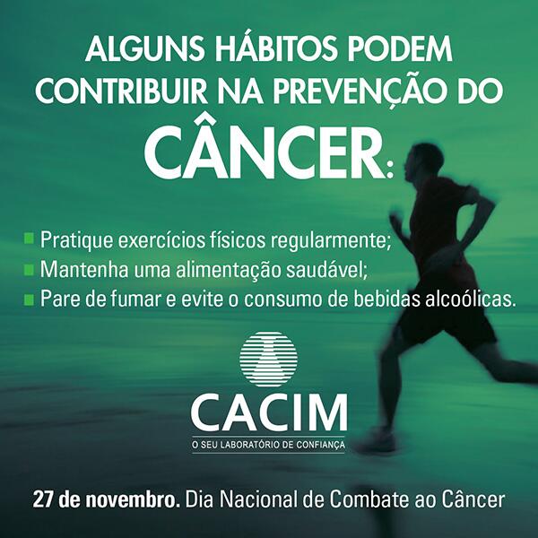 LabCACIM's tweet photo. (A) Hoje, 27 de nov., é o Dia Nacional de Combate ao Câncer. Algumas atitudes simples podem fazer a diferença. http://t.co/R3aJRCqbAE