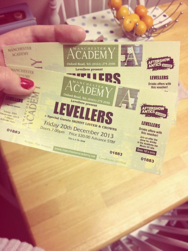 toriamary's tweet photo. 2 tickets for @the_levellers @visit_mcr #manchester 20th December £40 for 2 husband is on HMS illustrious &amp; deployed http://t.co/yvCjrEioYf