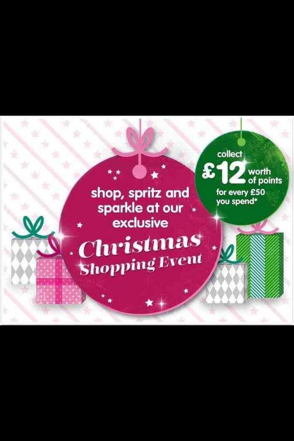 Our last Christmas event tomorrow,spend £50 and get £12 in points!our staff will be dressed ready 4 #bootschristmas