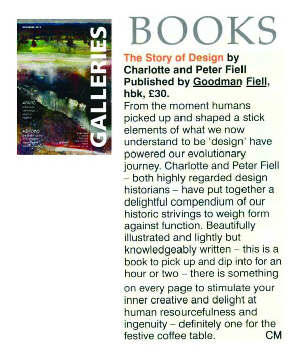 GoodmanFiell's tweet photo. Story of Design receives glowing reviews from Galleries. "Definitely one for the Festive Coffee Table' http://t.co/rxdMfdmgrM
