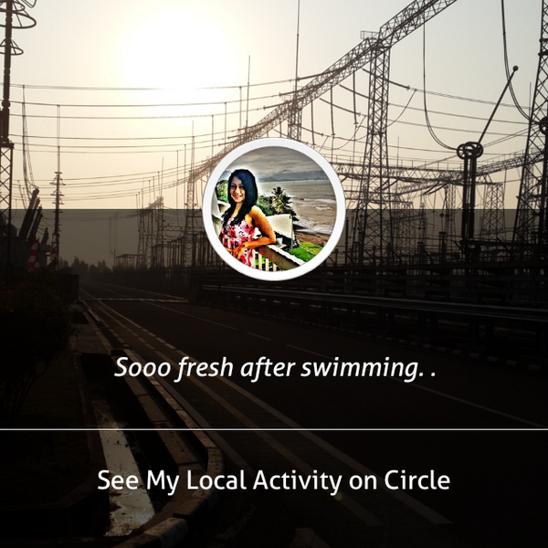 Sooo fresh after swimming. .... shared via <a href="/CircleApp/">Circle</a>
