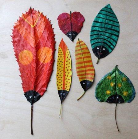 NorthScottishBB's tweet photo. RT @PlayScotland: Change leaves into leaf bugs .. let them dry out &amp; the Anchor Boys paint #wildhour #BoysBrigade http://t.co/xcYpbwXJ1g