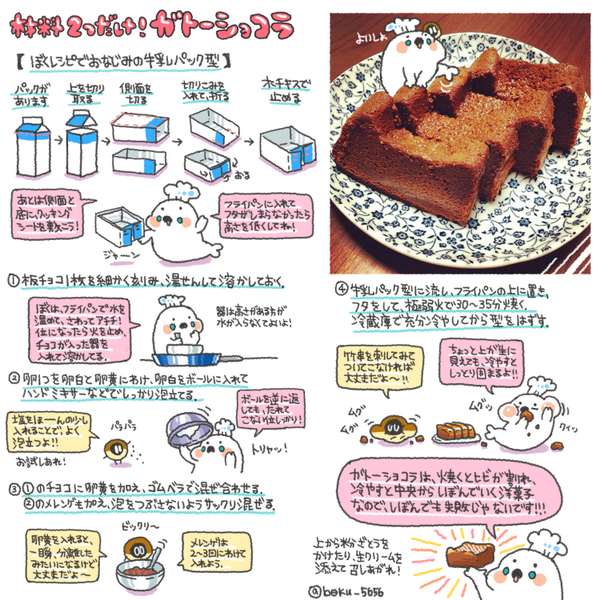 ショコラ つ ガトー 材料 2 材料2つで作るガトーショコラ 作り方・レシピ