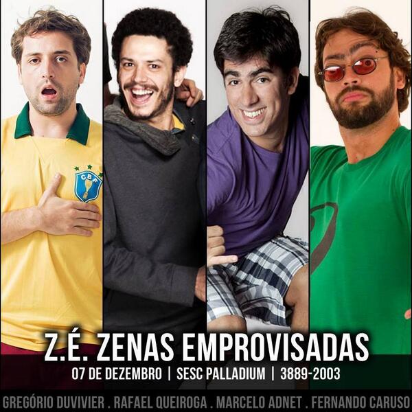 mercadodoriso's tweet photo. Está chegando a hora, 7/12 Z.É. Zenas Emprovisadas c/ @marceloadnet0, @gduvivier, @raqueiroga e @SuperCaruso em BH! http://t.co/TvOSpte5r1