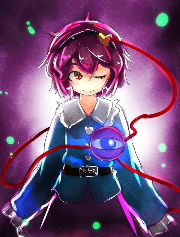 古明地さとり 「さとりーん#深夜の真剣お絵描き60分一本勝負 」|はしろのイラスト