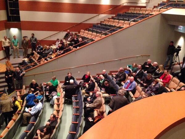 ErieReader's tweet image. Crowd gathering to hear @ScottEnterprise development plans. #Harborplace #Erie