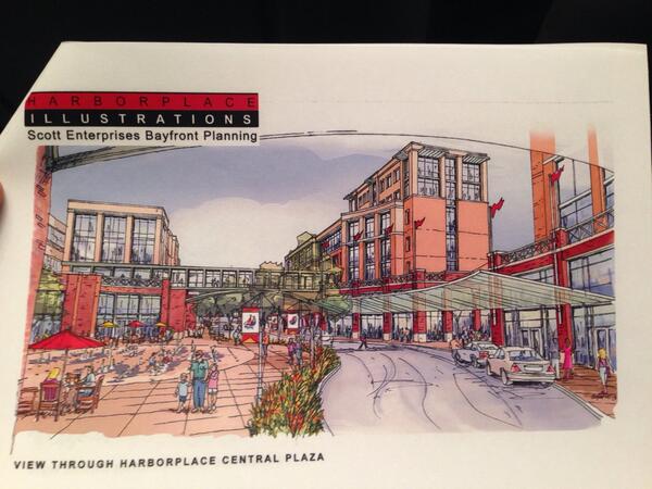 ErieReader's tweet image. Series of vignettes. Central Plaza #Harborplace #erie