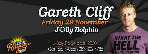 Cc <a href="/TamsynCampbell_/">Tamsyn Campbell</a> :'D "<a href="/DJ_Zee_KoHne/">Zandre Kohne</a>: This Friday <a href="/JollyDolphin/">Barbara</a> <a href="/GarethCliff/">Gareth Cliff</a> <a href="/JBayRage/">J-Bay Rage</a> #Rage2013 "