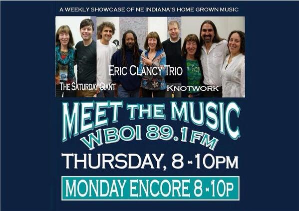 Trwilds's tweet photo. Hey friends, we're performing on Meet the Music tomorrow 8-9. Tune in for Knotwork. http://t.co/ypgssFiRXZ