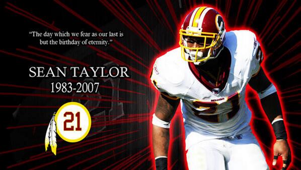 NFLonFOX's tweet image. Happy birthday to the late, great Sean Taylor, who would have turned 31 today. 

#RIPSeanTaylor
(pic via Hurricanes)